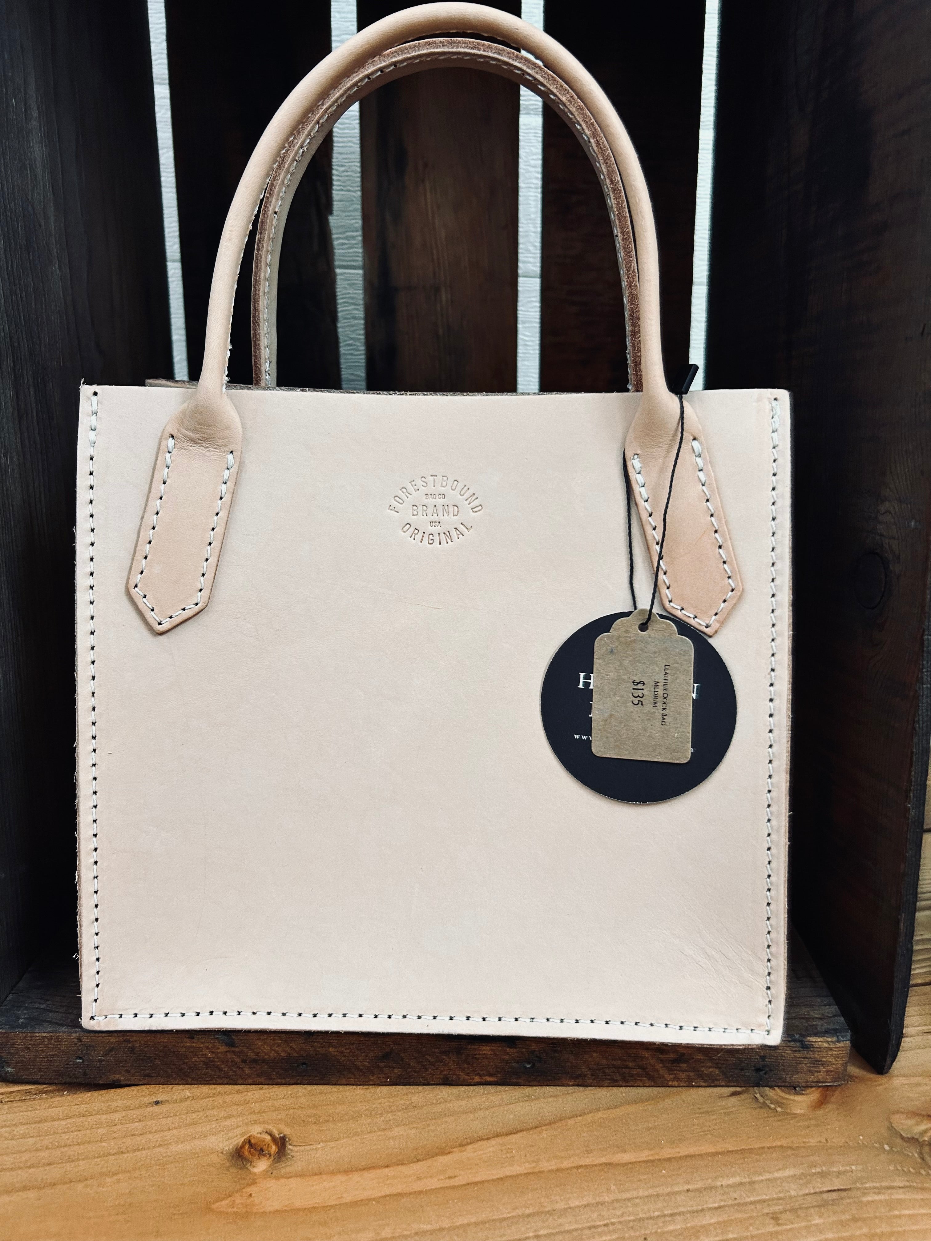 Full Grain Veg Tan Leather Dock Bag